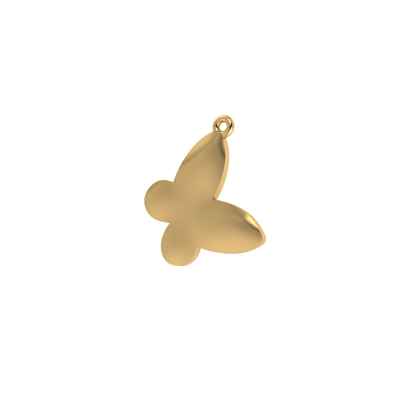 Small Tilted Butterfly Charm