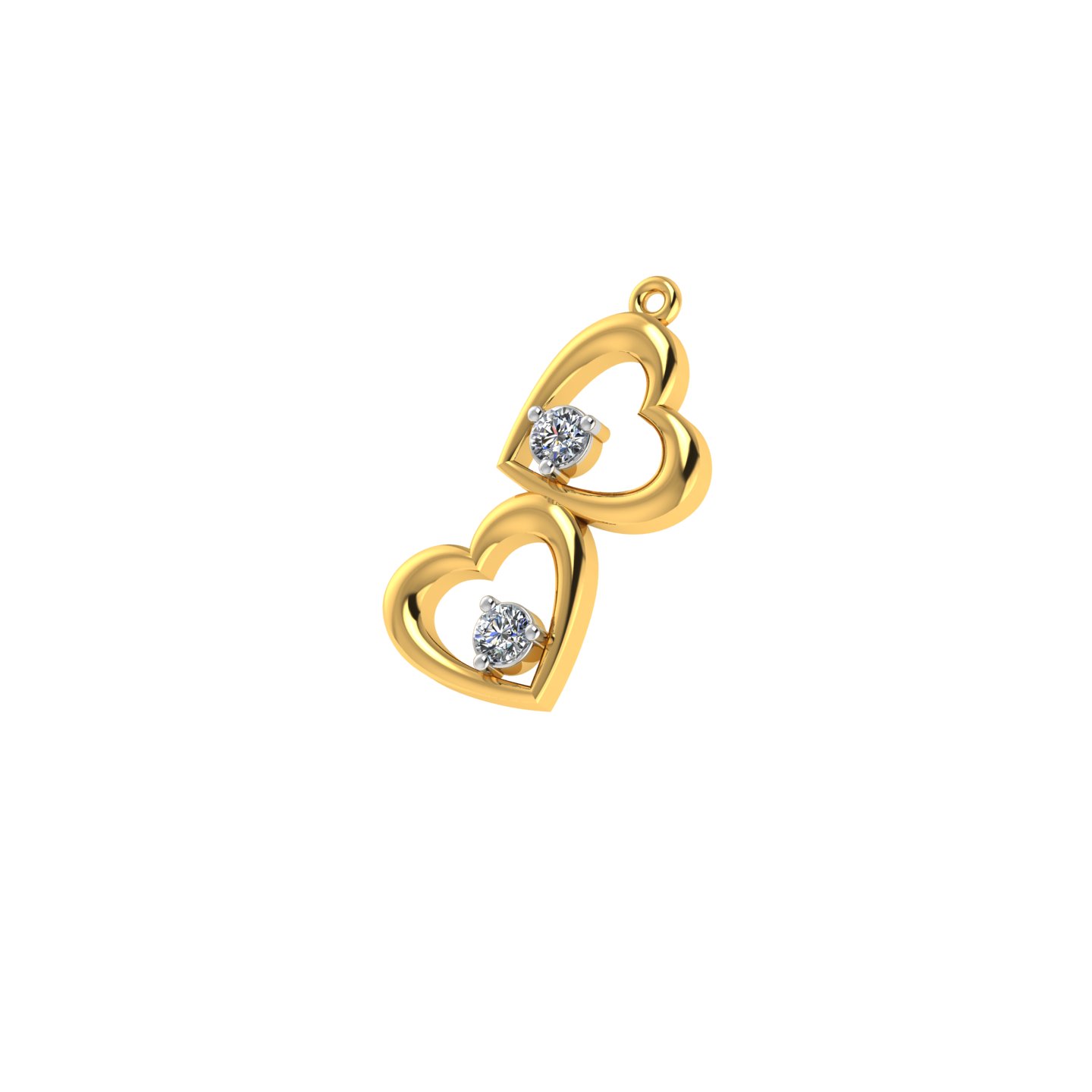 Double Heart Charm